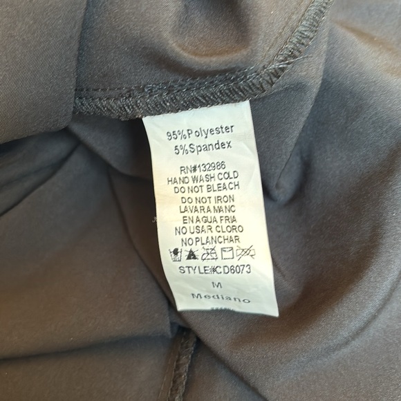 BCBG Max Azria Black Knit Bodycon Dress Sz M Gunmetal Rhinestones Goth Rock Punk - Picture 7 of 9